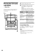 Preview for 20 page of Sony MHC-DX8 Operating Instructions Manual