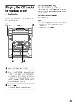 Предварительный просмотр 21 страницы Sony MHC-DX8 Operating Instructions Manual