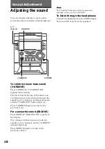 Preview for 28 page of Sony MHC-DX8 Operating Instructions Manual