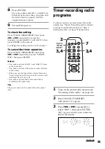 Preview for 35 page of Sony MHC-DX8 Operating Instructions Manual