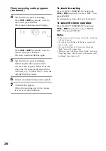 Preview for 36 page of Sony MHC-DX8 Operating Instructions Manual