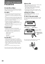 Preview for 40 page of Sony MHC-DX8 Operating Instructions Manual