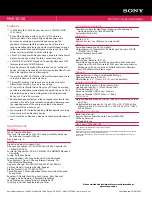 Preview for 2 page of Sony MHC-EC50 Marketing Specifications