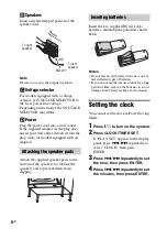 Preview for 8 page of Sony MHC-EC599 Operating Instructions Manual