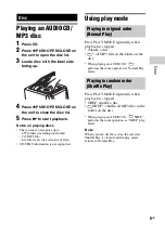 Preview for 9 page of Sony MHC-EC599 Operating Instructions Manual