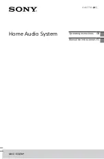 Preview for 1 page of Sony MHC-EC619iP Operating Instructions Manual