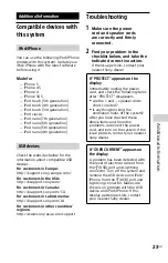 Preview for 23 page of Sony MHC-EC619iP Operating Instructions Manual