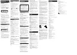 Preview for 2 page of Sony MHC-EC68 Operating Instructions