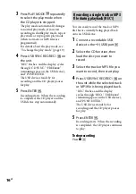 Preview for 16 page of Sony MHC-EC68USB Operating Instructions Manual