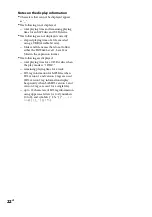 Preview for 22 page of Sony MHC-EC68USB Operating Instructions Manual