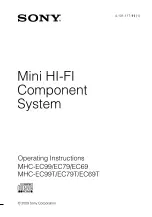 Preview for 1 page of Sony MHC-EC69 Operating Instructions Manual
