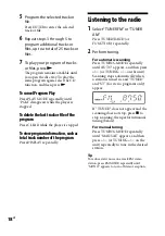 Предварительный просмотр 18 страницы Sony MHC-EC69 Operating Instructions Manual