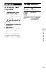 Preview for 21 page of Sony MHC-EC719iP Operating Instructions Manual