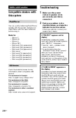 Preview for 24 page of Sony MHC-EC719iP Operating Instructions Manual