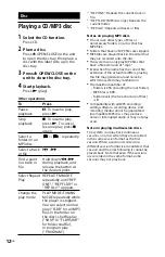 Предварительный просмотр 12 страницы Sony MHC-ECL77BT Operating Instructions Manual