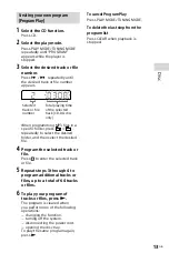 Preview for 13 page of Sony MHC-ECL77BT Operating Instructions Manual