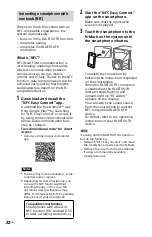 Предварительный просмотр 22 страницы Sony MHC-ECL77BT Operating Instructions Manual