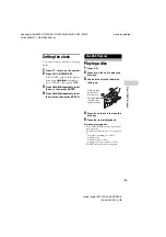 Предварительный просмотр 9 страницы Sony MHC-ESX6 Operating Instructions Manual