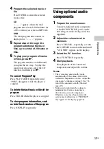 Preview for 17 page of Sony MHC-EX600 Operating Instructions Manual