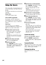 Preview for 20 page of Sony MHC-EX600 Operating Instructions Manual