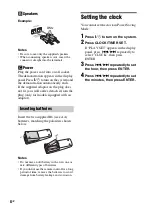 Preview for 8 page of Sony MHC-EX660 Operating Instructions Manual