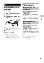 Предварительный просмотр 9 страницы Sony MHC-EX660 Operating Instructions Manual