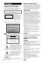 Preview for 2 page of Sony MHC-F150 - Mini Hi Fi System Operating Instructions Manual