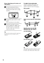 Preview for 6 page of Sony MHC-F150 - Mini Hi Fi System Operating Instructions Manual