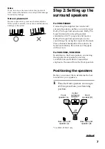 Предварительный просмотр 7 страницы Sony MHC-F150 - Mini Hi Fi System Operating Instructions Manual