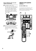 Предварительный просмотр 8 страницы Sony MHC-F150 - Mini Hi Fi System Operating Instructions Manual