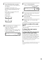 Preview for 11 page of Sony MHC-F150 - Mini Hi Fi System Operating Instructions Manual