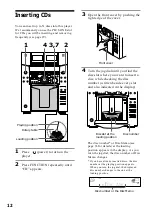 Preview for 12 page of Sony MHC-F150 - Mini Hi Fi System Operating Instructions Manual