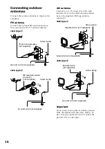 Preview for 16 page of Sony MHC-F150 - Mini Hi Fi System Operating Instructions Manual