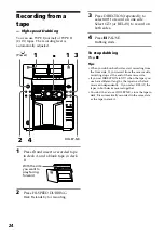 Preview for 24 page of Sony MHC-F150 - Mini Hi Fi System Operating Instructions Manual