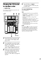 Предварительный просмотр 27 страницы Sony MHC-F150 - Mini Hi Fi System Operating Instructions Manual