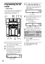 Preview for 28 page of Sony MHC-F150 - Mini Hi Fi System Operating Instructions Manual