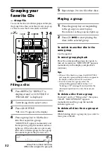 Предварительный просмотр 32 страницы Sony MHC-F150 - Mini Hi Fi System Operating Instructions Manual