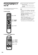 Preview for 36 page of Sony MHC-F150 - Mini Hi Fi System Operating Instructions Manual