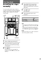 Предварительный просмотр 37 страницы Sony MHC-F150 - Mini Hi Fi System Operating Instructions Manual