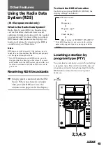 Предварительный просмотр 45 страницы Sony MHC-F150 - Mini Hi Fi System Operating Instructions Manual