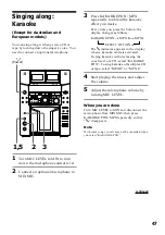 Preview for 47 page of Sony MHC-F150 - Mini Hi Fi System Operating Instructions Manual