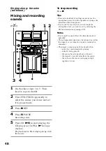 Предварительный просмотр 48 страницы Sony MHC-F150 - Mini Hi Fi System Operating Instructions Manual