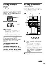 Предварительный просмотр 49 страницы Sony MHC-F150 - Mini Hi Fi System Operating Instructions Manual