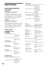 Preview for 56 page of Sony MHC-F150 - Mini Hi Fi System Operating Instructions Manual