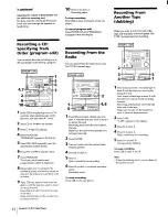 Предварительный просмотр 12 страницы Sony MHC-G100 Operating Instructions Manual