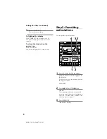 Предварительный просмотр 6 страницы Sony MHC-G101 Primary Operating Instructions Manual