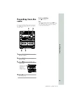 Предварительный просмотр 11 страницы Sony MHC-G101 Primary Operating Instructions Manual