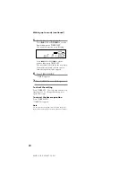 Предварительный просмотр 20 страницы Sony MHC-G101 Primary Operating Instructions Manual