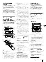 Предварительный просмотр 17 страницы Sony MHC-G99AV Operating Instructions Manual