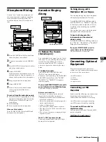 Предварительный просмотр 27 страницы Sony MHC-G99AV Operating Instructions Manual